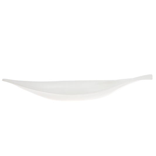 Twist Bowl 36.5 cm Symphony – Elegant White Ceramic Serving Bowlx` - Habitt