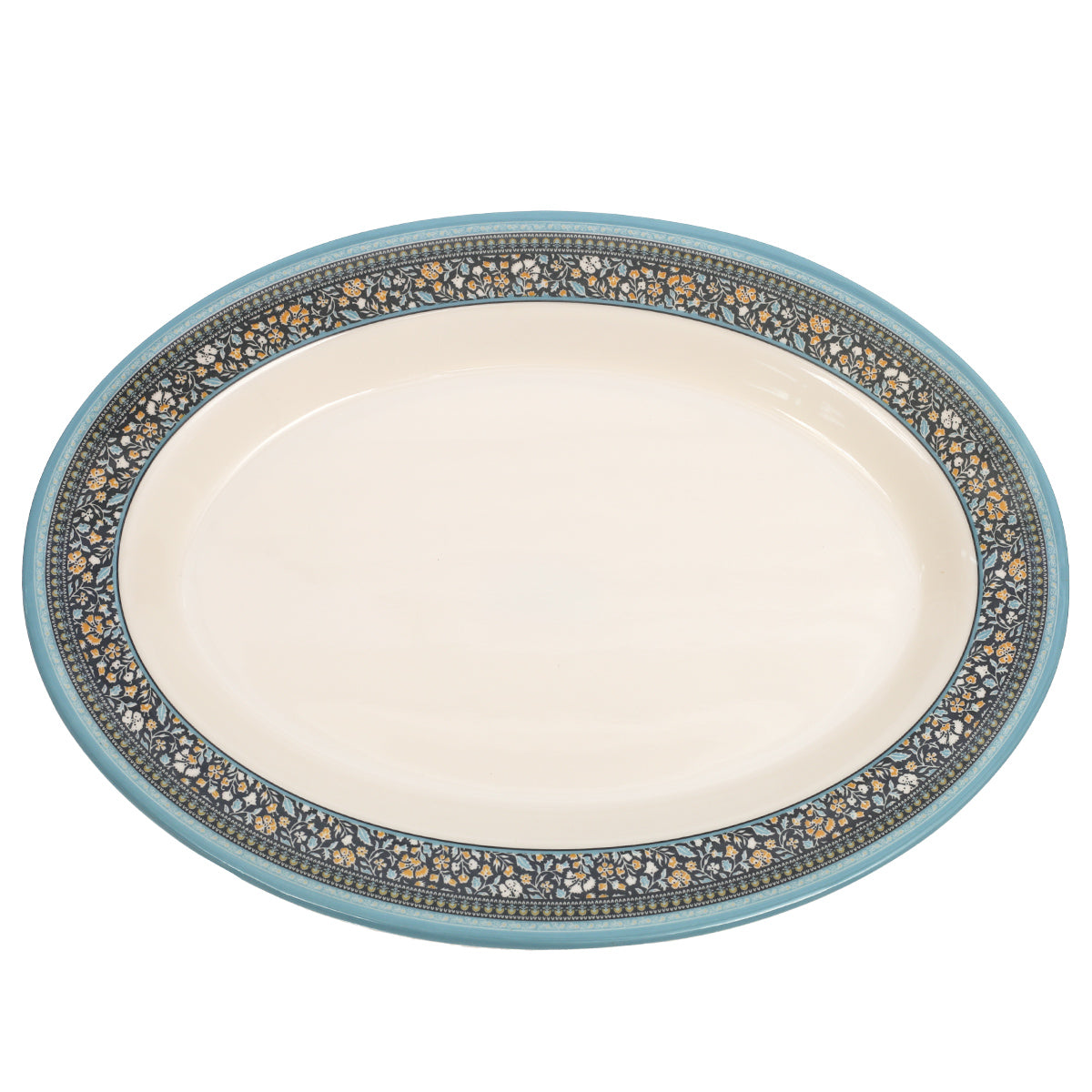 43PCS 8 Person Dinner Set Blue Mosaic - Habitt
