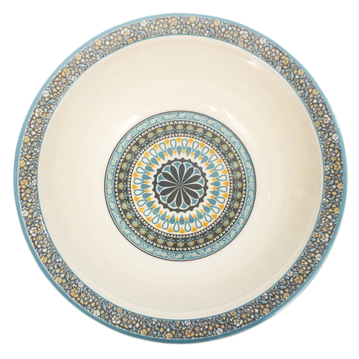 43PCS 8 Person Dinner Set Blue Mosaic - Habitt