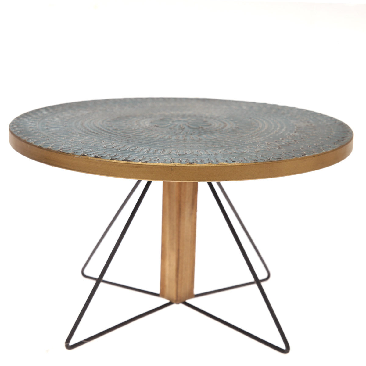 Cake Stand L Blue 13X13X8Inch HQ-013 - Habitt