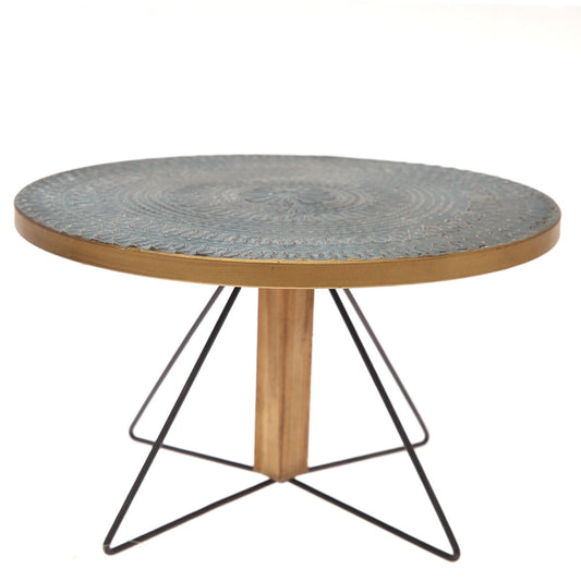 Cake Stand L Blue 13X13X8Inch HQ-013 - Habitt