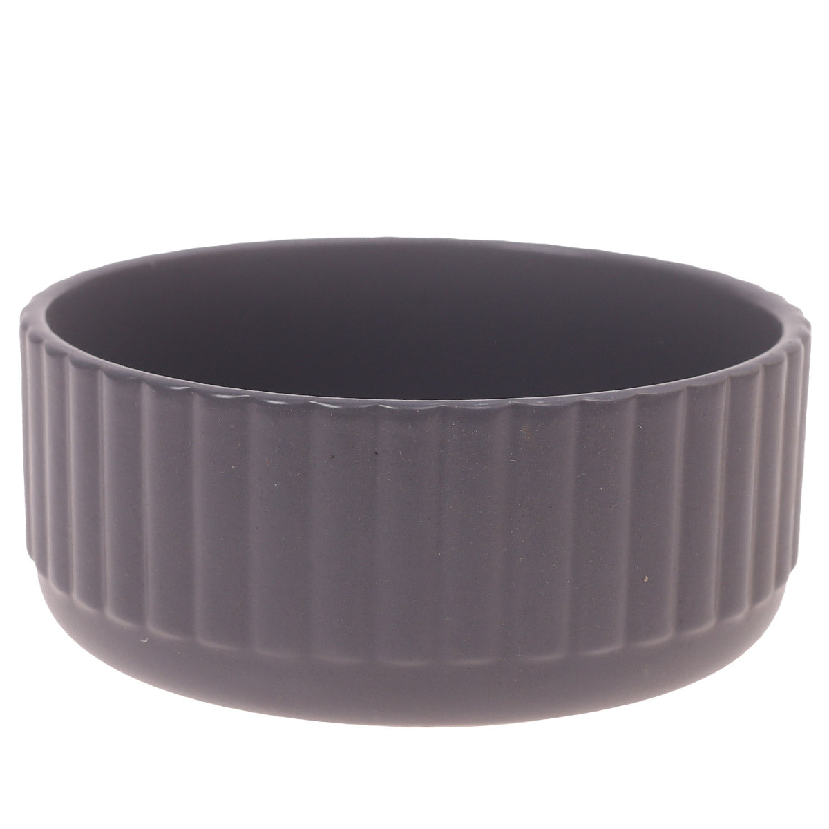 Ceramic Bowl Grey 6 X 6 X 2.5 Inch SD-007 - Habitt