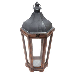 Floor Lantern Natural 11.3 X 11.3 X 23.5 Inch WL-005 - Habitt