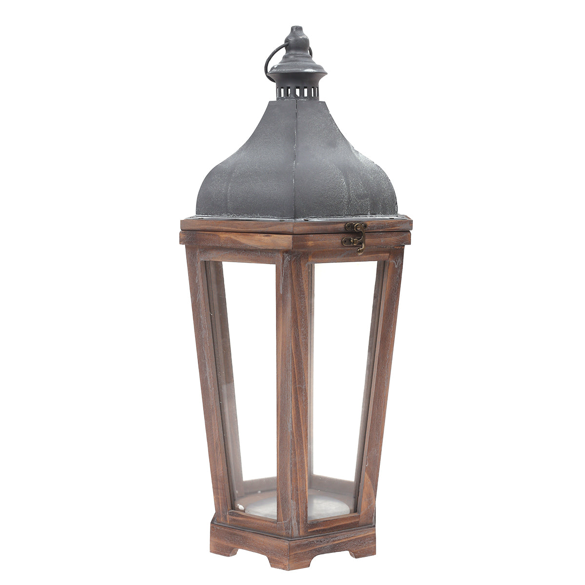 Floor Lantern Natural 11.3 X 11.3 X 23.5 Inch WL-005 - Habitt