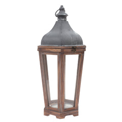 Floor Lantern Natural 11.3 X 11.3 X 23.5 Inch WL-005 - Habitt