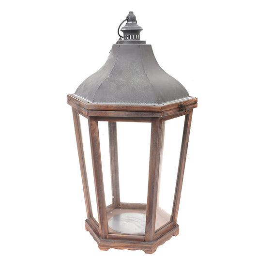 Floor Lantern Natural 15.6 X 15.6 X 30 Inch WL-005 - Habitt