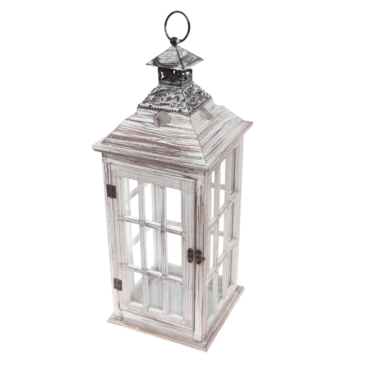 Floor Lantern Natural 8 X 8 X 21 Inch WL-001 - Habitt