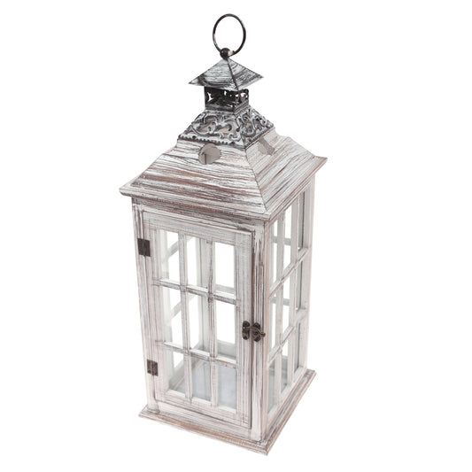 Floor Lantern Natural 8 X 8 X 21 Inch WL-001 - Habitt