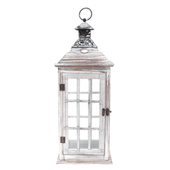 Floor Lantern Natural 8 X 8 X 21 Inch WL-001 - Habitt