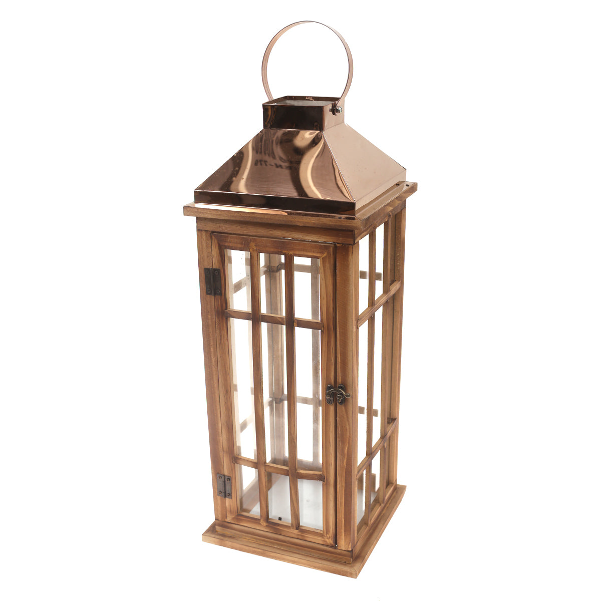 Floor Lantern Natural 8.6 X 8.6 X 23 Inch WL-004 - Habitt