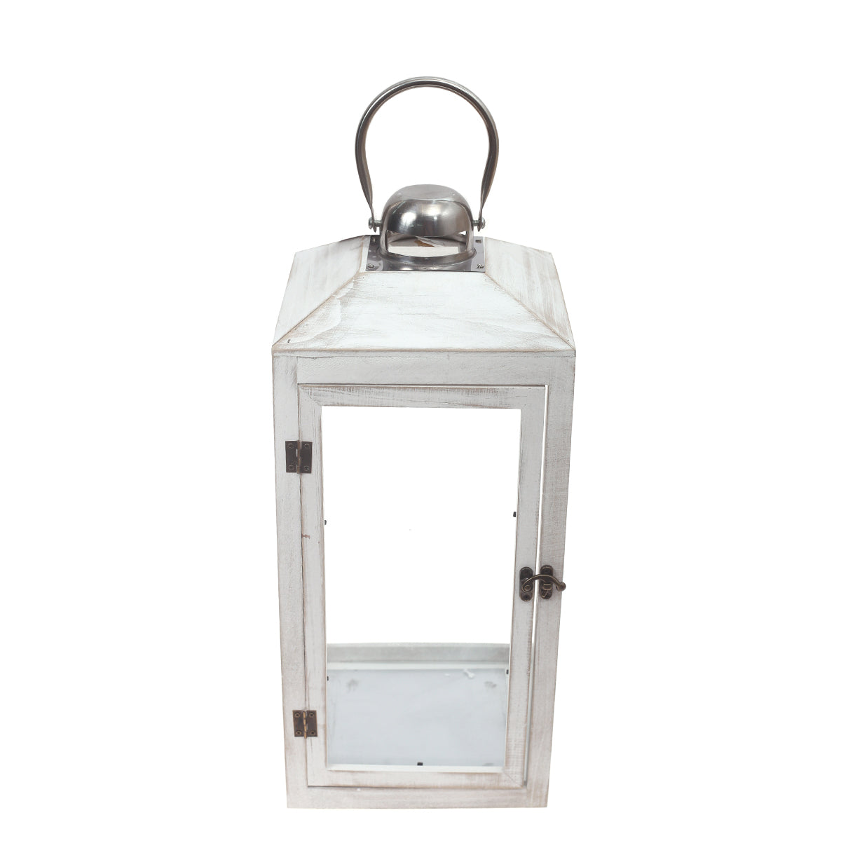 Floor Lantern White 6.2 X 6.2 X 16.8 Inch WL-007 - Habitt