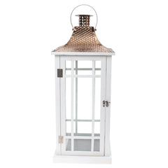 Floor Lantern White 8.6 X 8.6 X 17.5 Inch WL-006 - Habitt