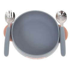 Kids Bowl Gray 6.5 X 1.5 X 8.5 Inch AS-010 - Habitt