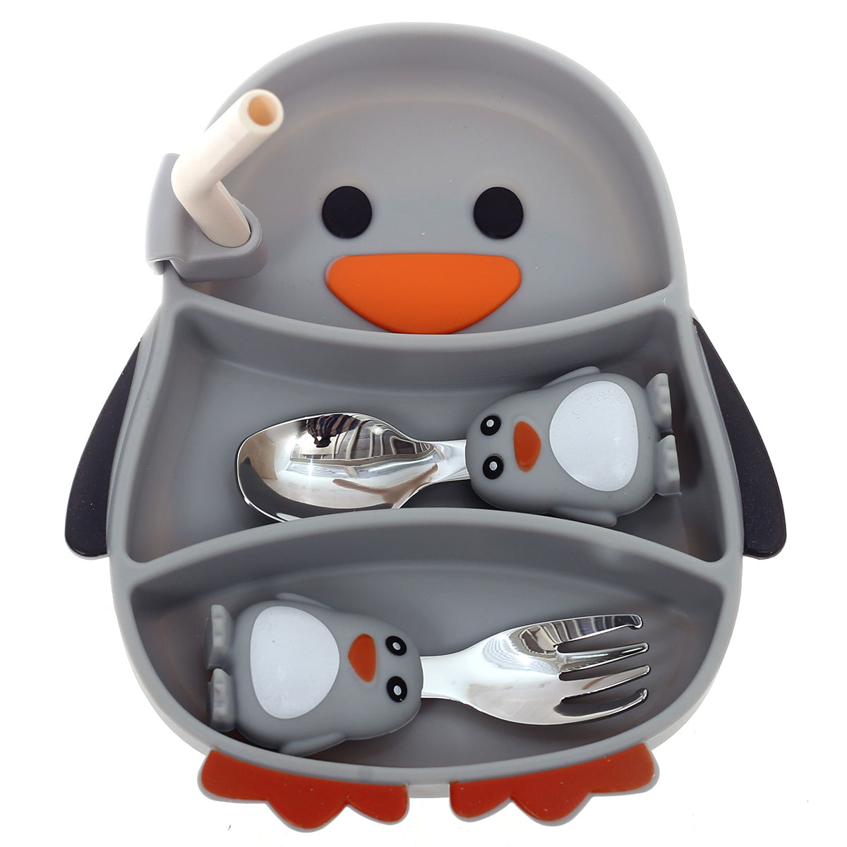 Kids Crockery Gray 7.5 X 1.5 X 9 Inch AS-005 - Habitt