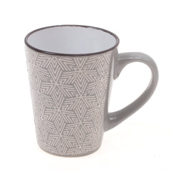 Mug Beige & Grey 4 X 4 X 4 Inch MHT-010 - Habitt