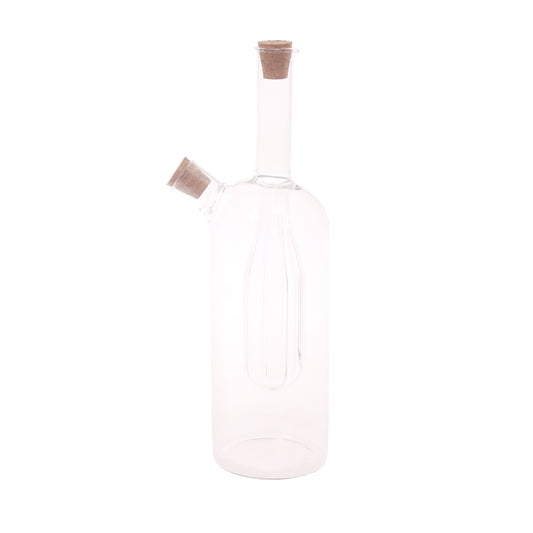 Oil Bottle Transparent 3.25 X 3.25 X 10.25 Inch JLX-016 - Habitt