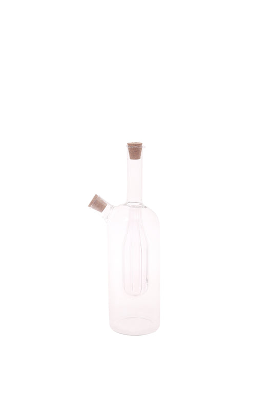 Oil Bottle Transparent 3.25 X 3.25 X 10.25 Inch JLX-016 - Habitt