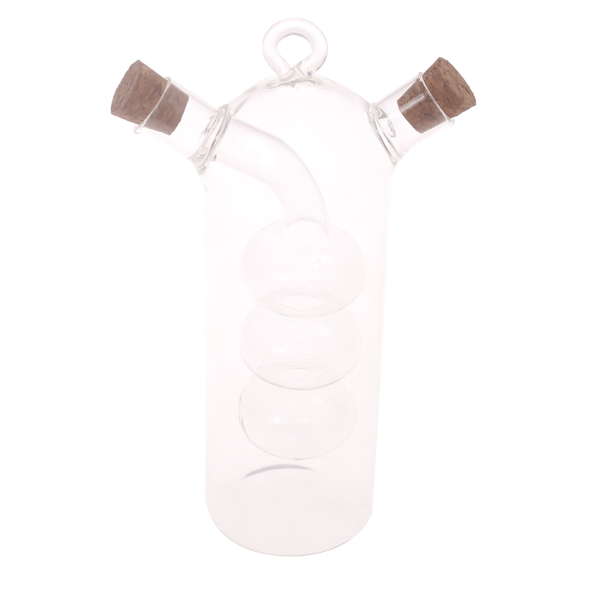 Oil Bottle Transparent 3.5 X 3.5 X 8 Inch JLX-017 - Habitt