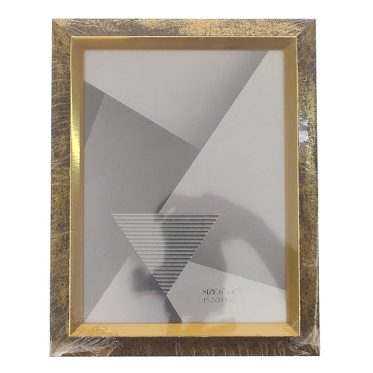 Photo Frame L Gold – (7.5 × 0.5 × 9.5 Inch) - Habitt
