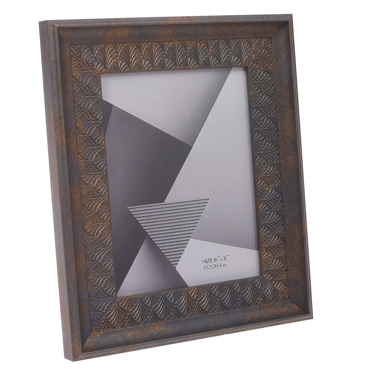 Photo Frame M Gold & Grey 8 X 1.2 X 10 Inch YSBL-005 - Habitt