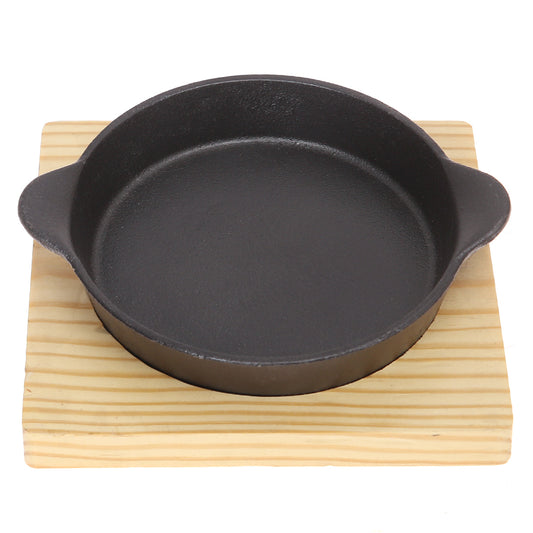 Sizzler Dish Black 7 X 7 X 2 Inch JLX-005 - Habitt