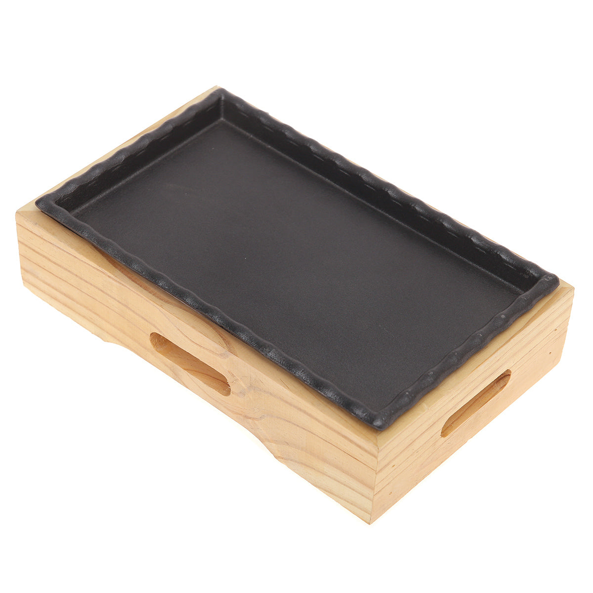 Sizzler Plate Black 11 X 7 X 3 Inch JLX-002 - Habitt