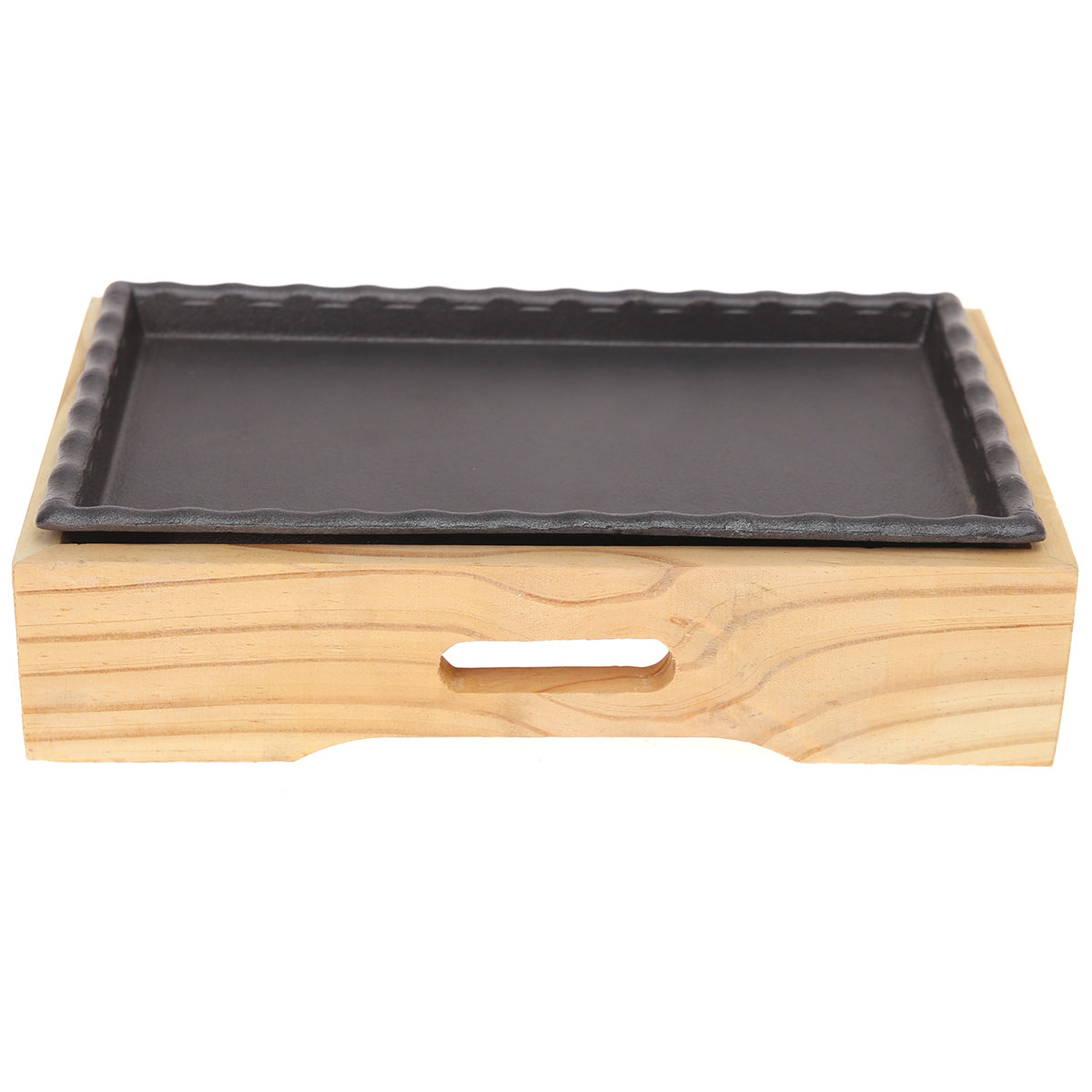 Sizzler Plate Black 11 X 7 X 3 Inch JLX-002 - Habitt