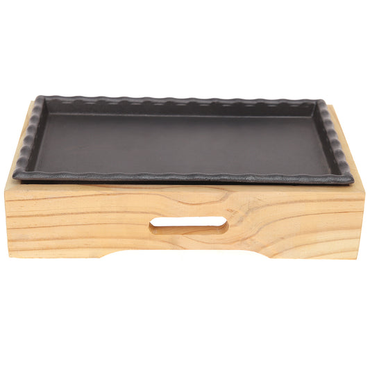 Sizzler Plate Black 11 X 7 X 3 Inch JLX-002 - Habitt