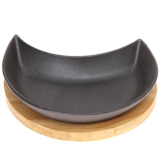 Sizzler Plate Black 5 X 8 X 2 Inch JLX-009 - Habitt
