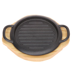Sizzler Plate Black 9.25 X 8 X 1 Inch JLX-007 - Habitt