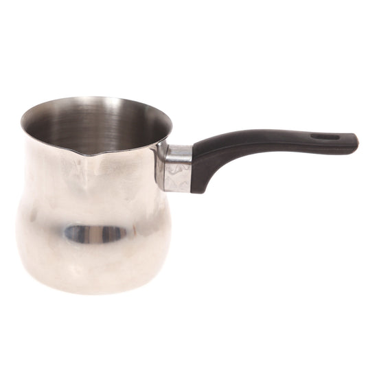 Stainless Steel Milk Cup Black & Silver 7 X 3.5 X 3.5 Inch JLX-019 - Habitt