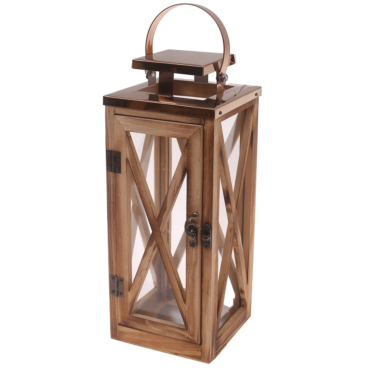 Table Lantern Natural 5 X 5 12.5 Inch WL-003 - Habitt