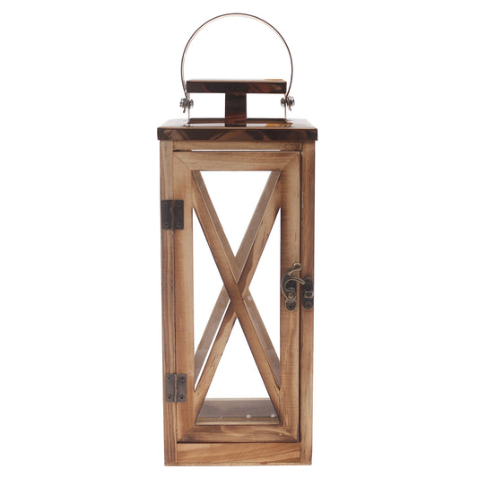 Table Lantern Natural 5 X 5 12.5 Inch WL-003 - Habitt
