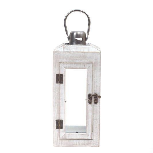 Table Lantern White 6.2 X 6.2 X 15 Inch WL-007 - Habitt