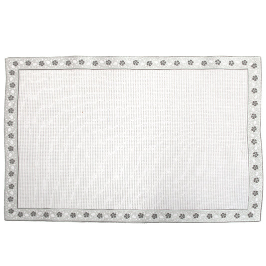 Floral Silver Mat 13x19" - Habitt
