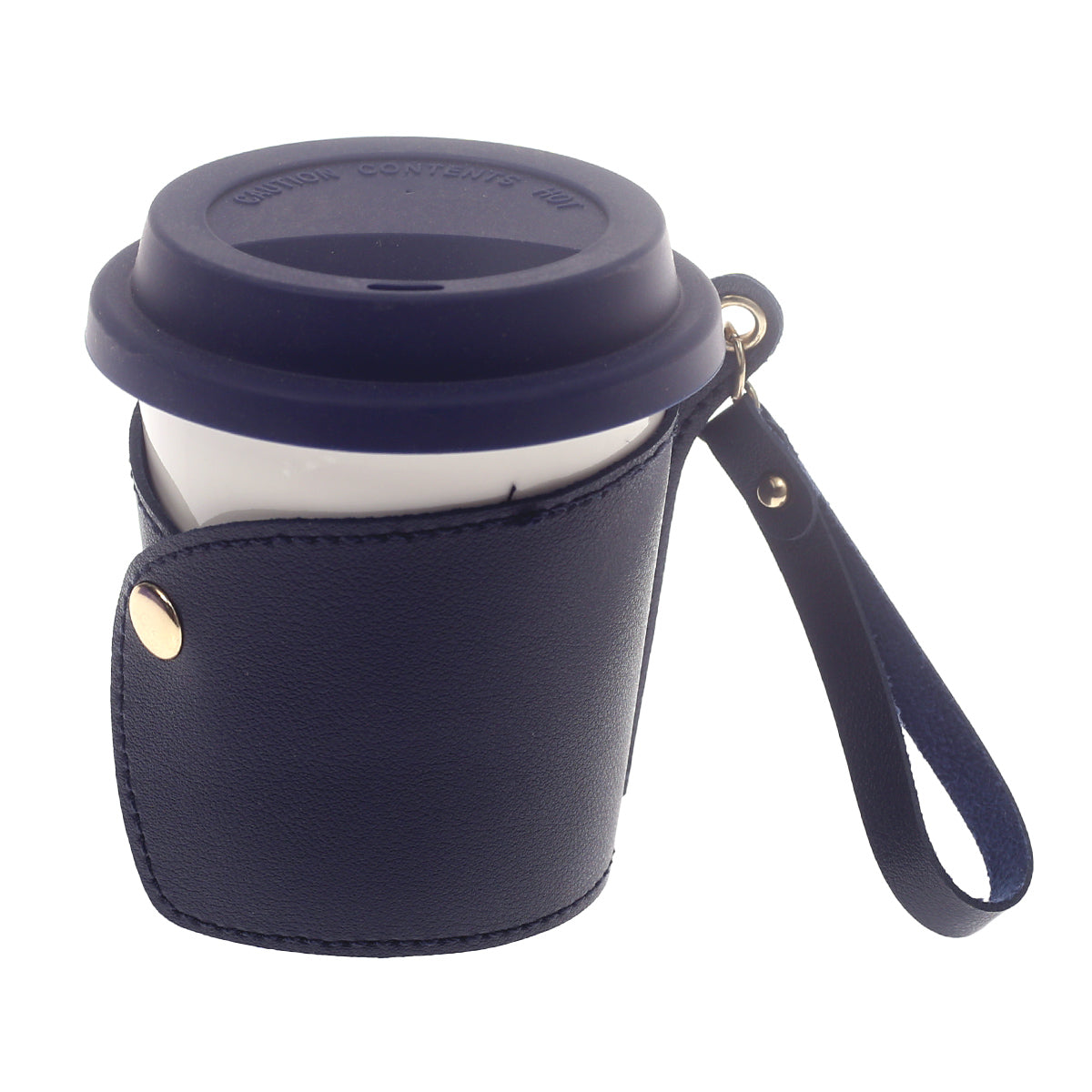 Ceramic Glass With Pouch Blue 3.5 X 3.5 X 4 Inch 105-1 - Habitt