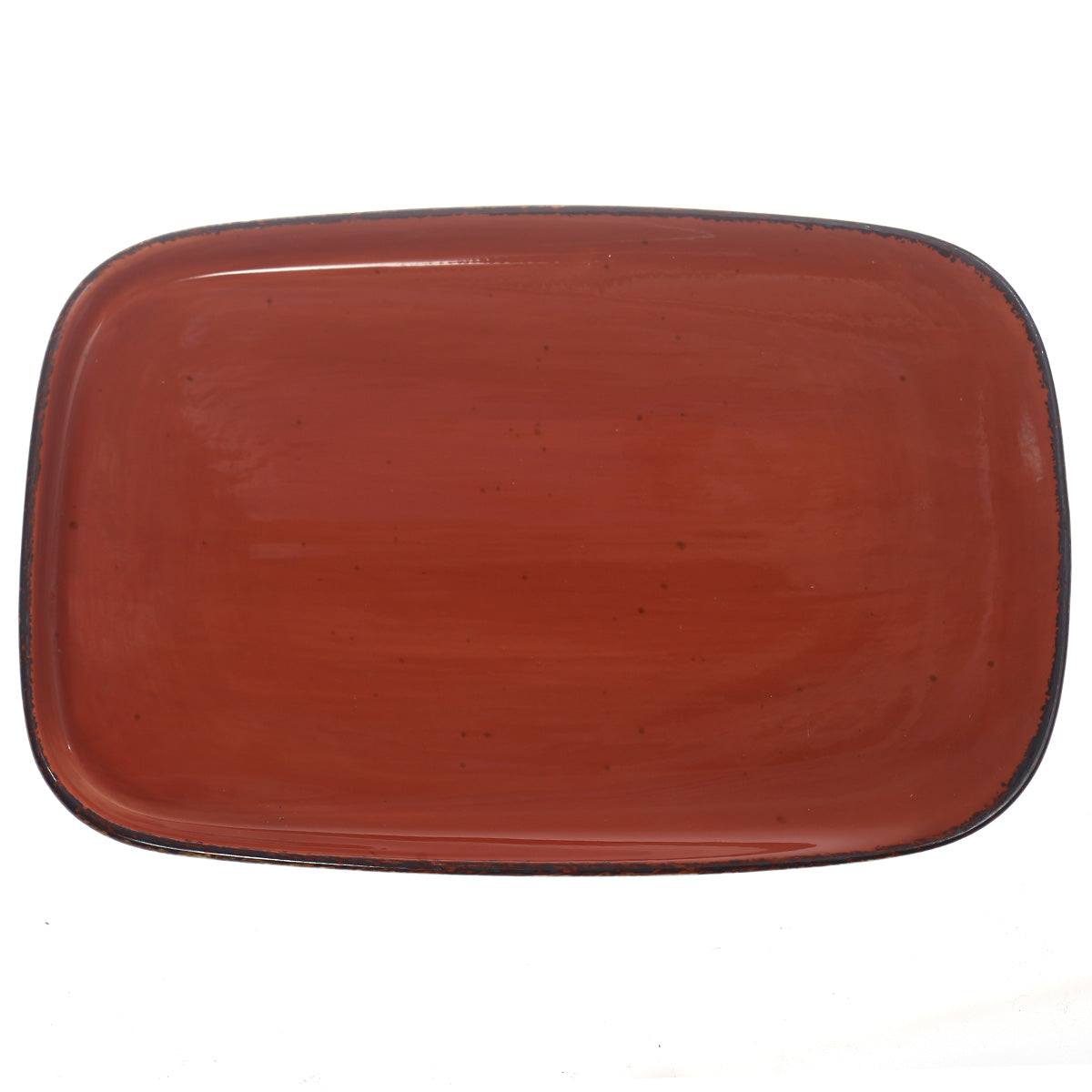 Rectangle Platter Brown 10 X 6.5 Inch Yll-46 - Habitt
