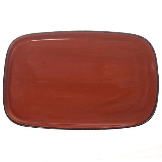 Rectangle Platter Brown 10 X 6.5 Inch Yll-46 - Habitt