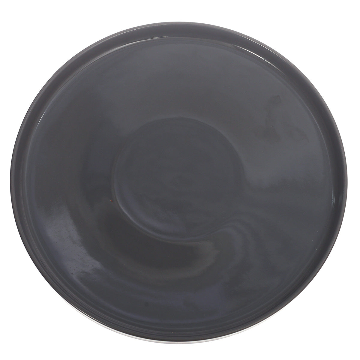 Round Platter Dark Grey 10.5 Inch Yll-97 - Habitt