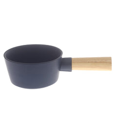 Serving Bowl W/Wooden Handle Blue 5 Inch Yll-18 - Habitt
