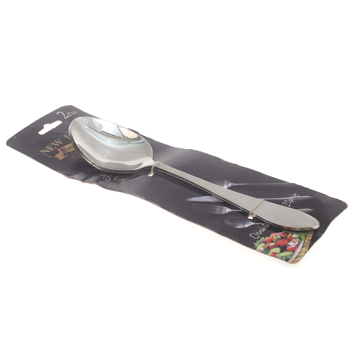 MS Signature Oval Serving Spoons - 2 Piece Premium Stainless Steel Set - Elegant Dining Essentials - Habitt