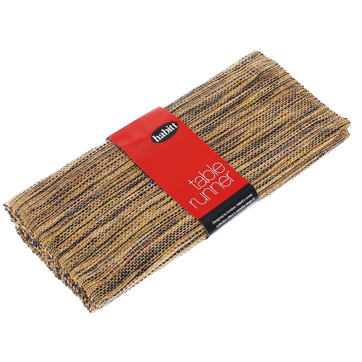 Yellow & Black Textured Woven Table Runner – Rustic Cotton Blend Dining Table Decor (14x72") - Habitt