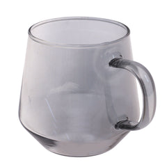 Grey Glass Mug – Modern Tapered Design (Single Piece) - Habitt