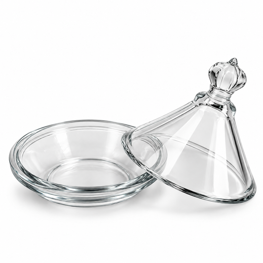 Glass Candy Dish with Lid