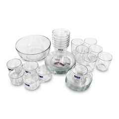 32-Piece Glass Nashta Set