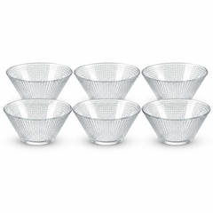 Glass Payali Bowl Set – 6 Pieces | 124 MM