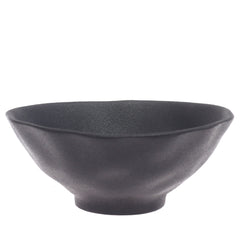 Black  Bowl – Modern Minimal Tabletop Accent Bowl, 8 Inch - Habitt