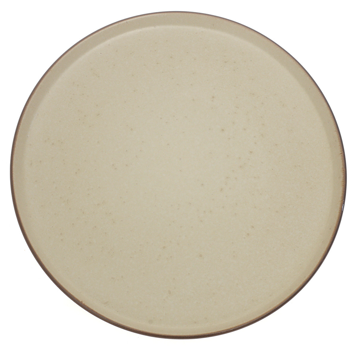 Beige Ceramic Dinner Plate 10.5 Inch – Minimalist Stoneware Tableware - Habitt