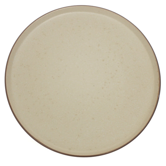 Beige Ceramic Dinner Plate 10.5 Inch – Minimalist Stoneware Tableware - Habitt