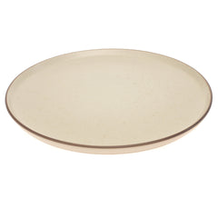 Beige Ceramic Dinner Plate 10.5 Inch – Minimalist Stoneware Tableware - Habitt